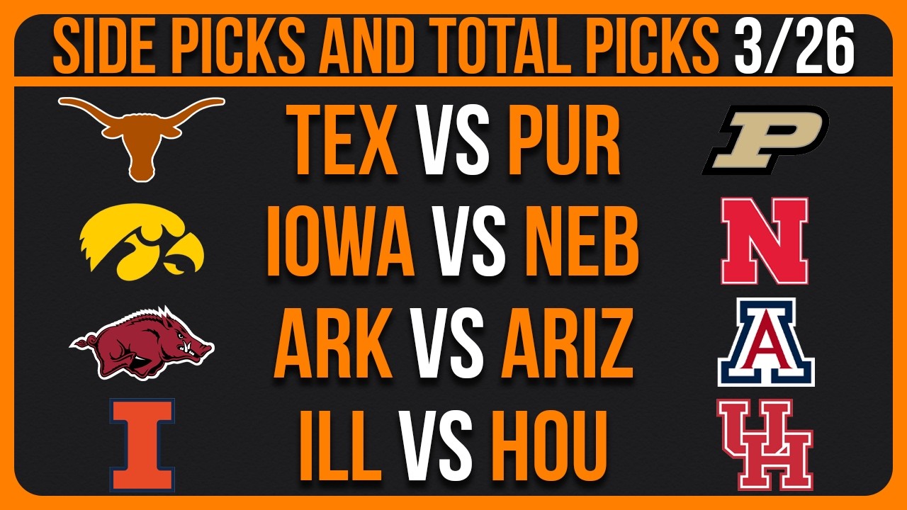 College Basketball Picks & Predictions Today Thursday 3/26/26 | NCAAB Picks Today