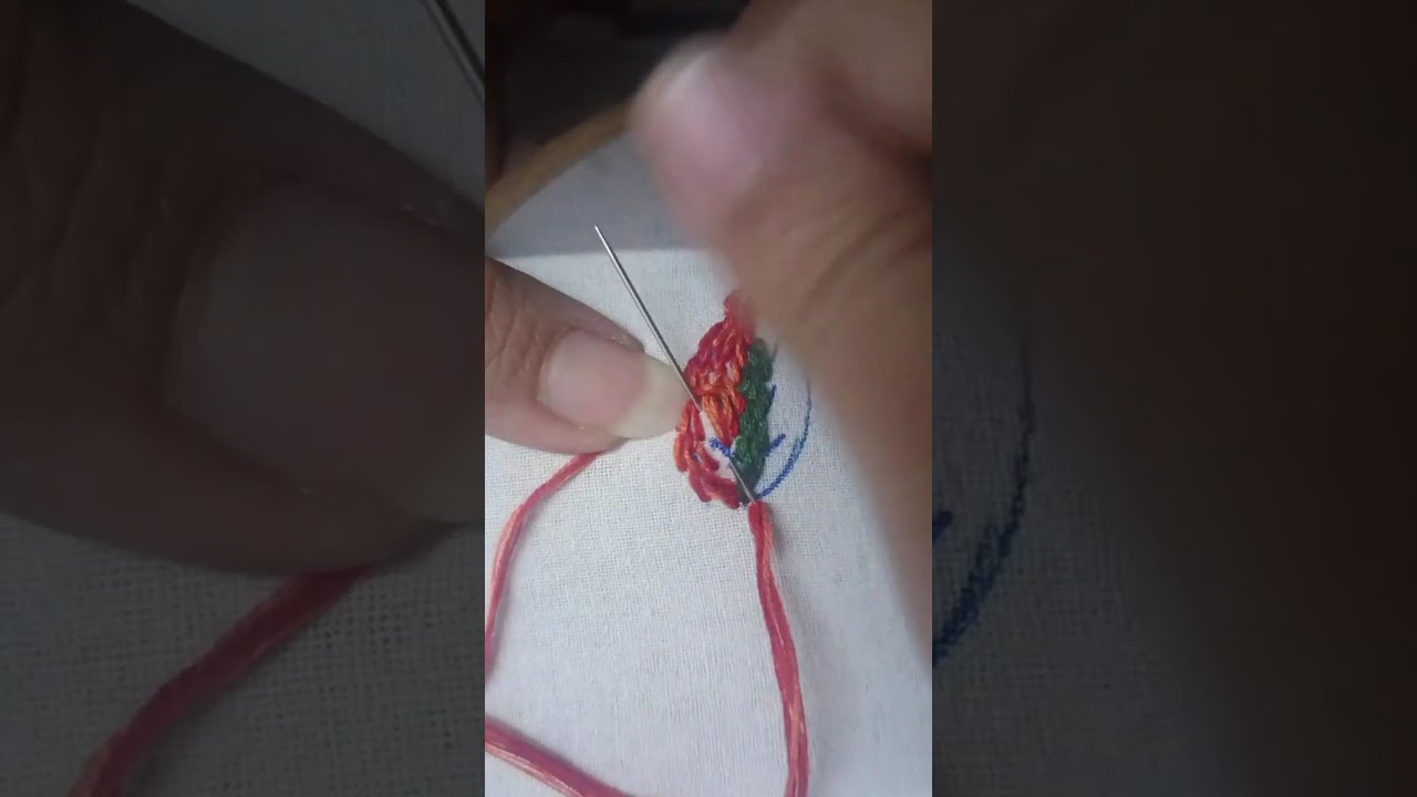 Very beautiful different trending leaf design #trending #embroidery #diy #crochet 