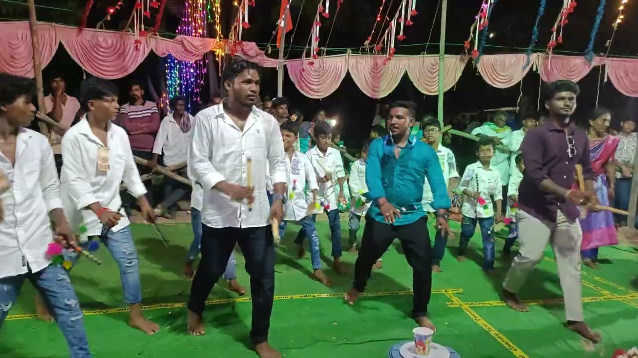 వంశీ DJ కోలాటం ప్రొద్దుటూరు 9390171532 కడప పబ్బాపురం గజ్జల పూజ లో తమిళ్ బృందావనమాలి సాంగ్
