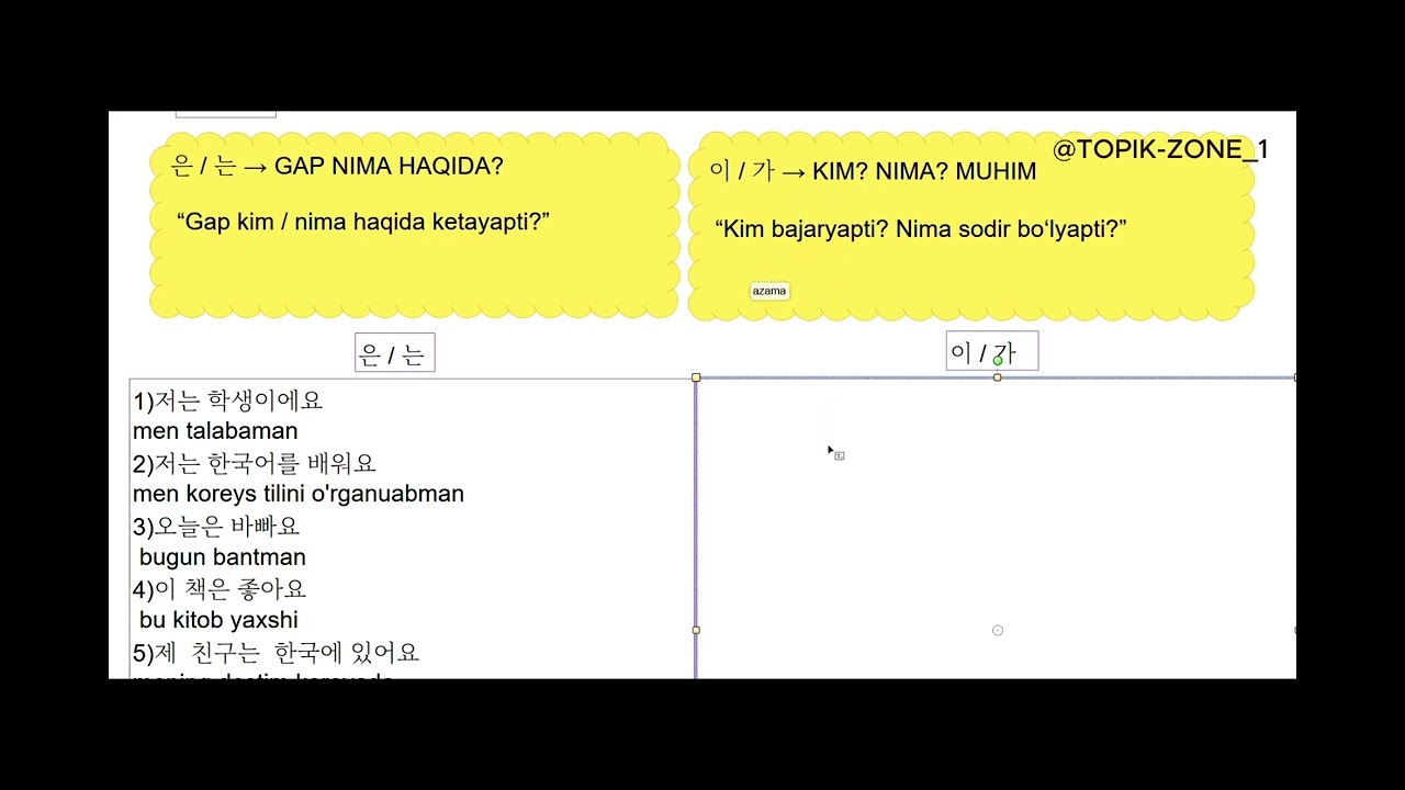 26-Dars  말하기  Koreys tili grammatikasi  TOPIK I & TOPIK II darslari