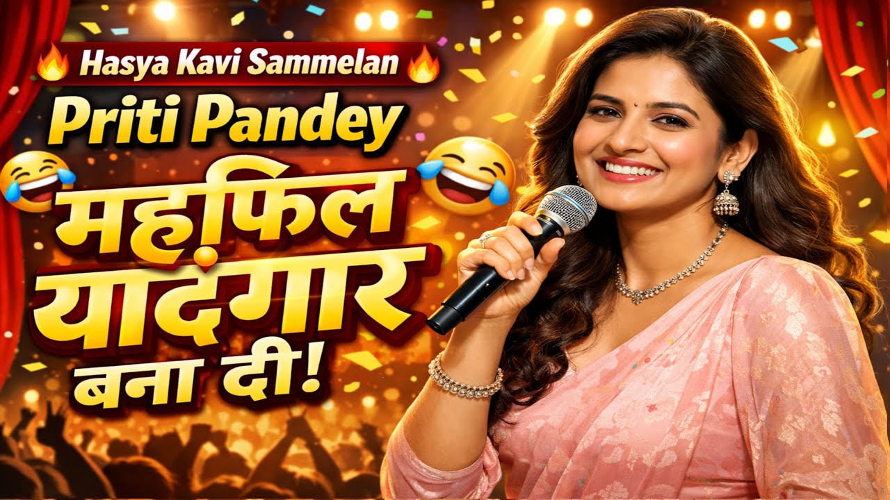 😍 Hasya Kavi Sammelan | Priti Pandey | इस खूबसूरत कवयित्री ने महफ़िल यादगार बना दी!