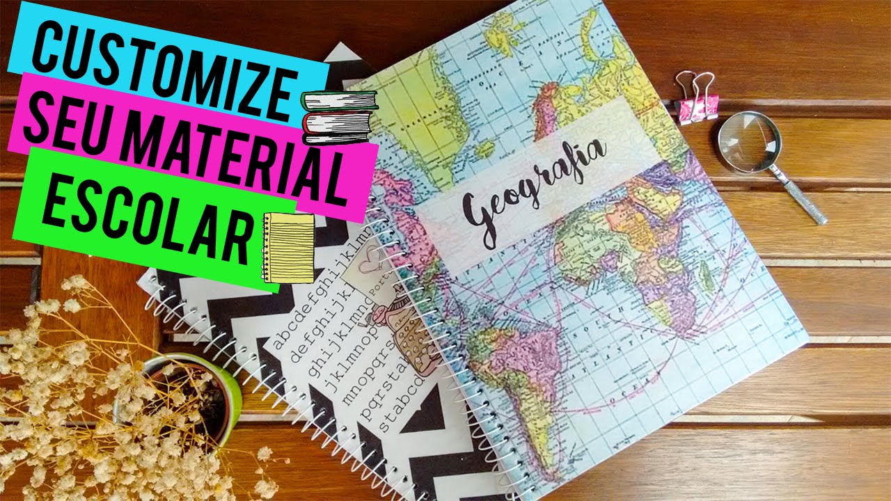 MATERIAL ESCOLAR 2023  | DIY Cadernos personalizados VOLTA AS AULAS 2023