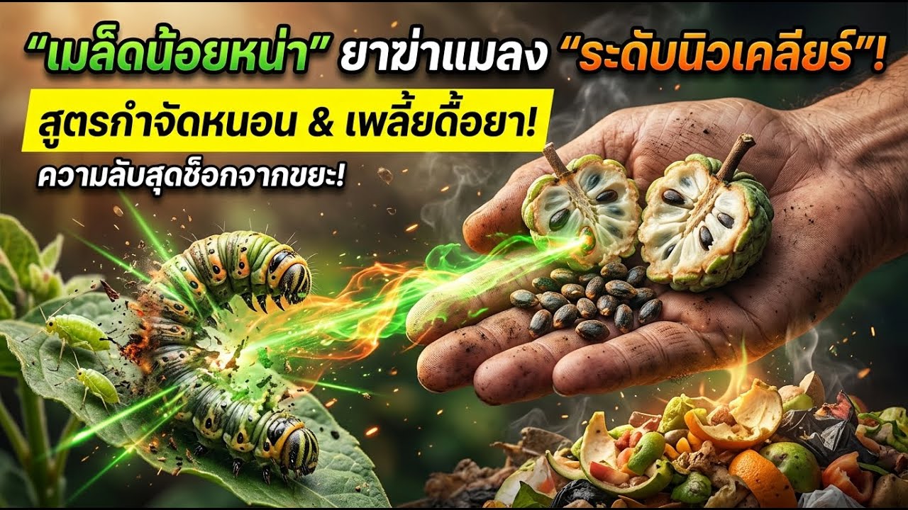 เมล็ดน้อยหน่าเป็นสารไล่แมลงตามธรรมชาติได้จริงไหม