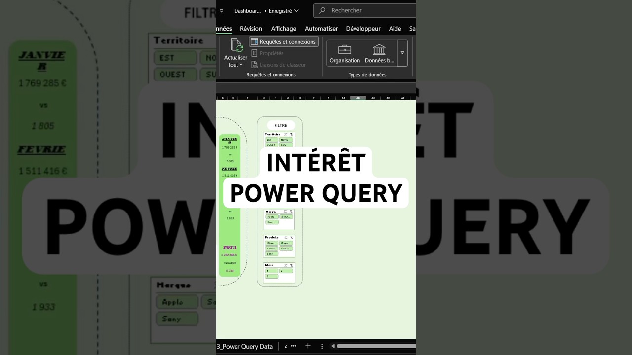Int&eacute;r&ecirc;t Power Query #data #excel #exceltips #finance #astuce #exceltricks #comptabilit&eacute; #apprendre