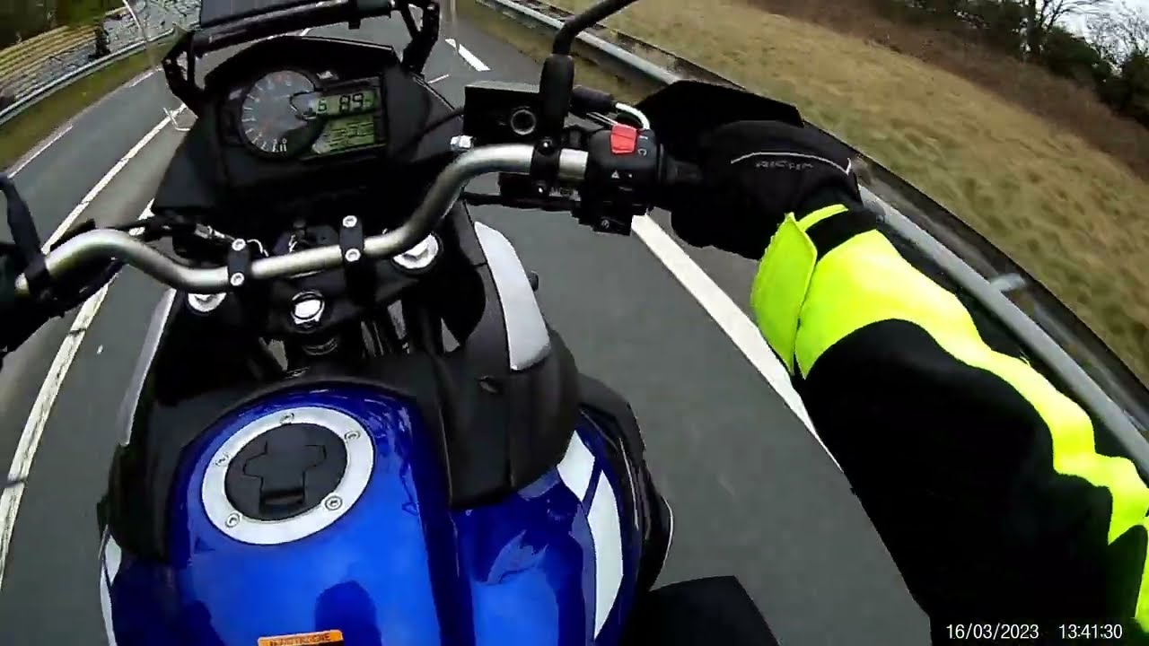 Suzuki v-strom 650 xta  eerste video gemaakt van een ritje op 16-03-2023