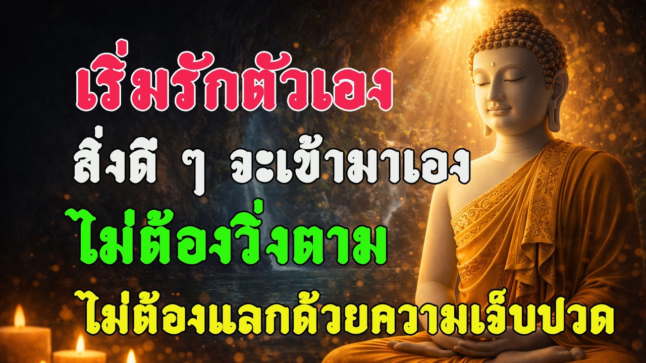 เริ่มรักตัวเองสิ่งดี ๆ จะเข้ามาเองไม่ต้องวิ่งตามไม่ต้องแลกด้วยความเจ็บปวด #ธรรมะ#ข้อคิดดีๆ#รักตัวเอง