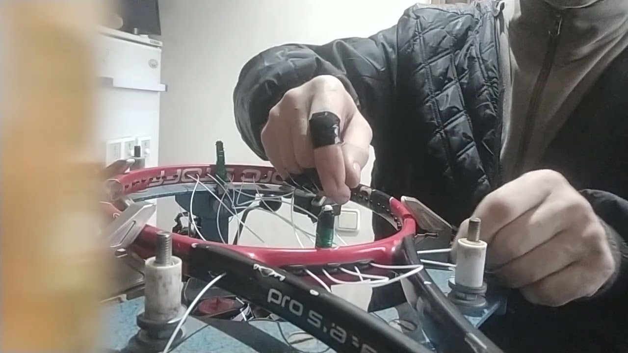 как не нужно натягивать струны  теннисной ракетки ч.1