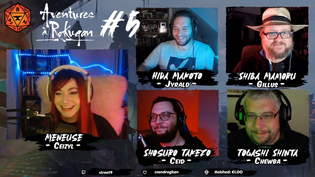 #jdr  @FoundryVTT  Aventures à Rokugan @GillusZG  @JyraldYT @mathem_tv & Ceid #5