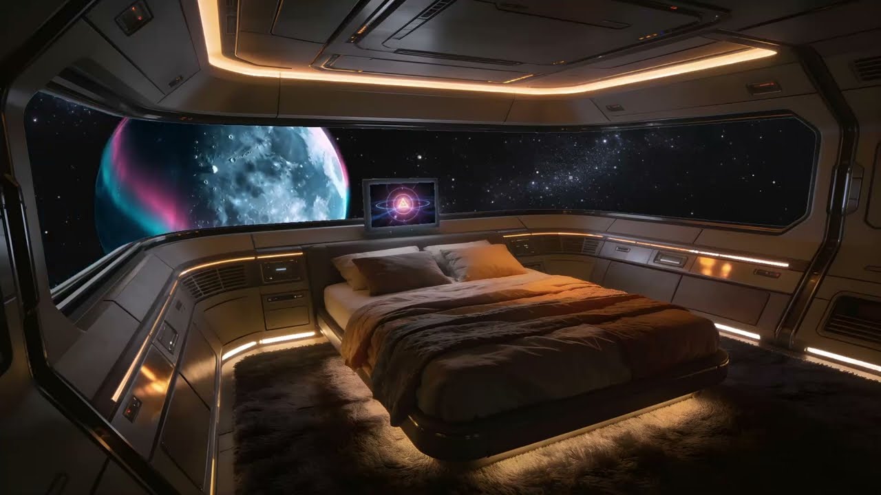 Magnificent Planet Flyover | Cozy Bedroom Ambience ✨ NO LOOP NO ADS| Brown Noise | Patience Pays Off