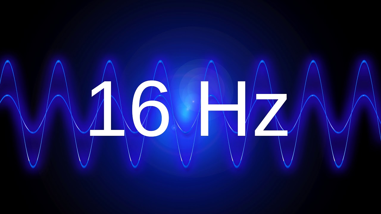 16 Hz clean pure sine wave BASS TEST TONE frequency