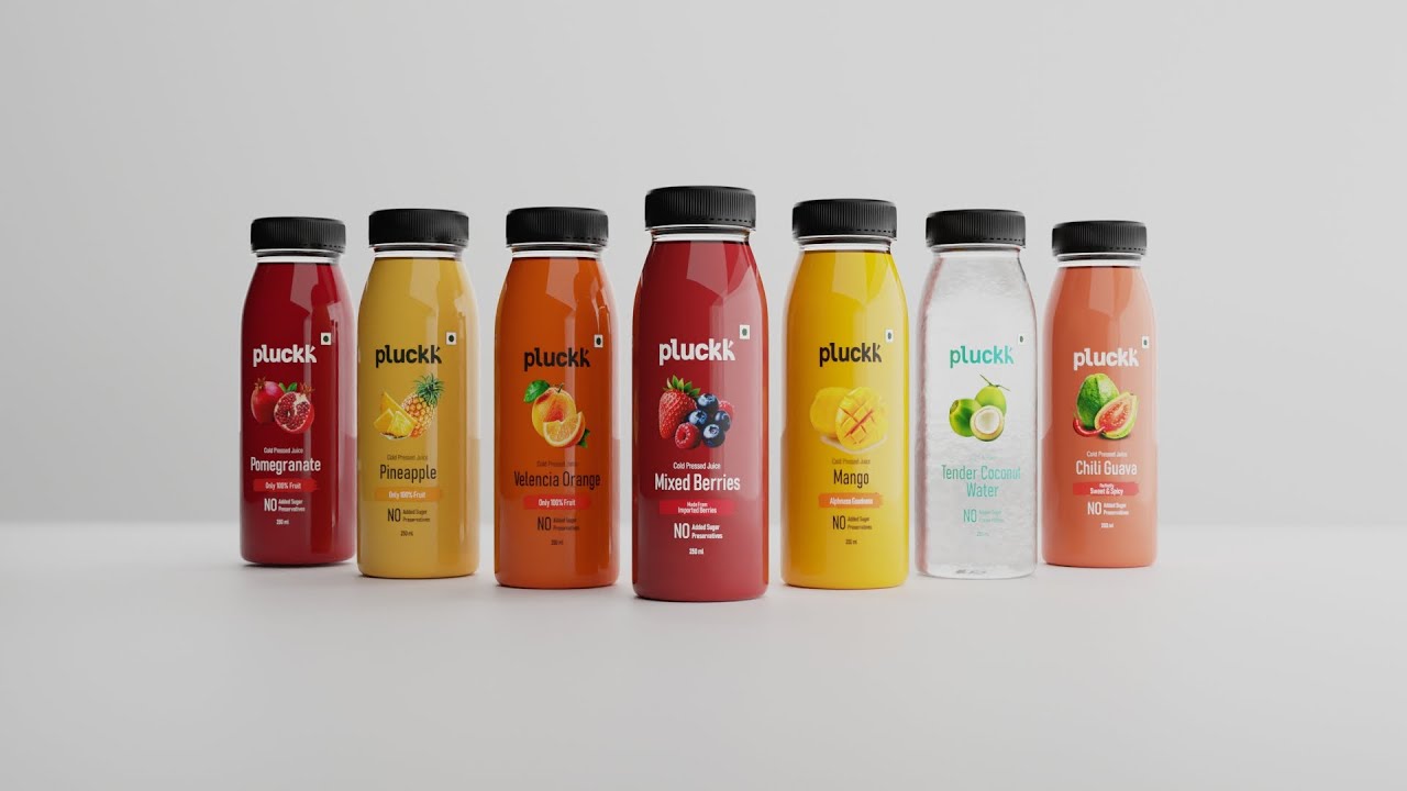 Pluck Juice Commercial | 100% Fruit Juice Ad in Blender 3D