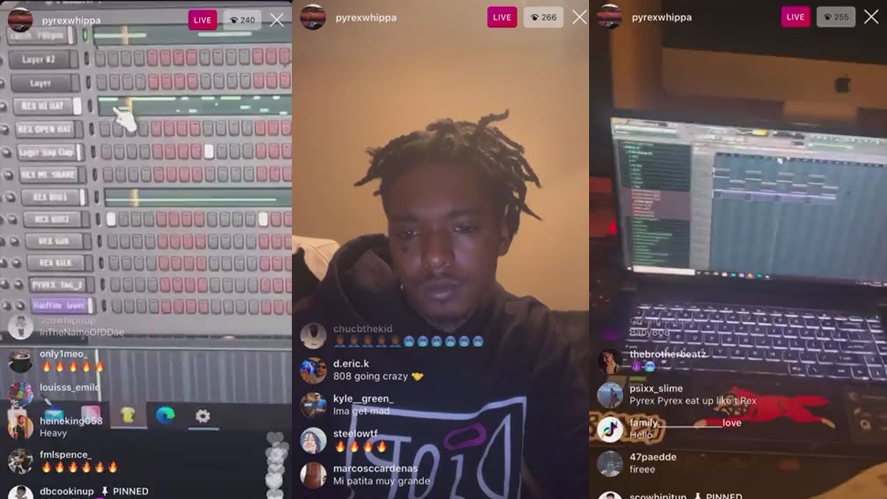 Pyrex Whippa on IG Live Cooking Up [Shows The Screen 👀]