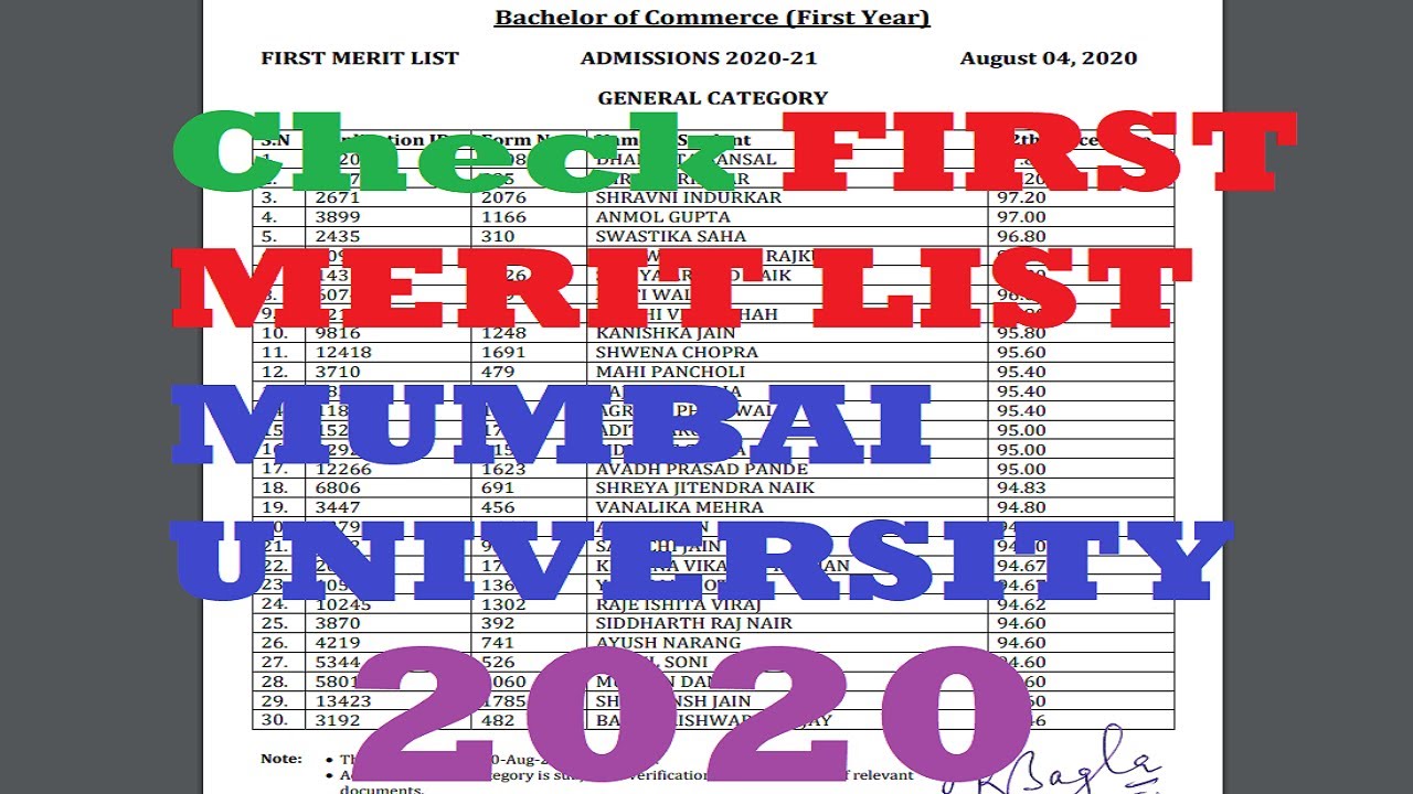 HOW TO Check your First Merit List 2020 Mumbai University | First-Year Admission 2020 🔥🔥