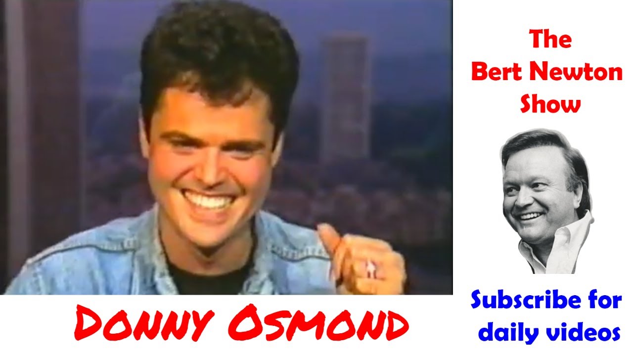 Донни Осмонд на шоу Берта Ньютона — 1989