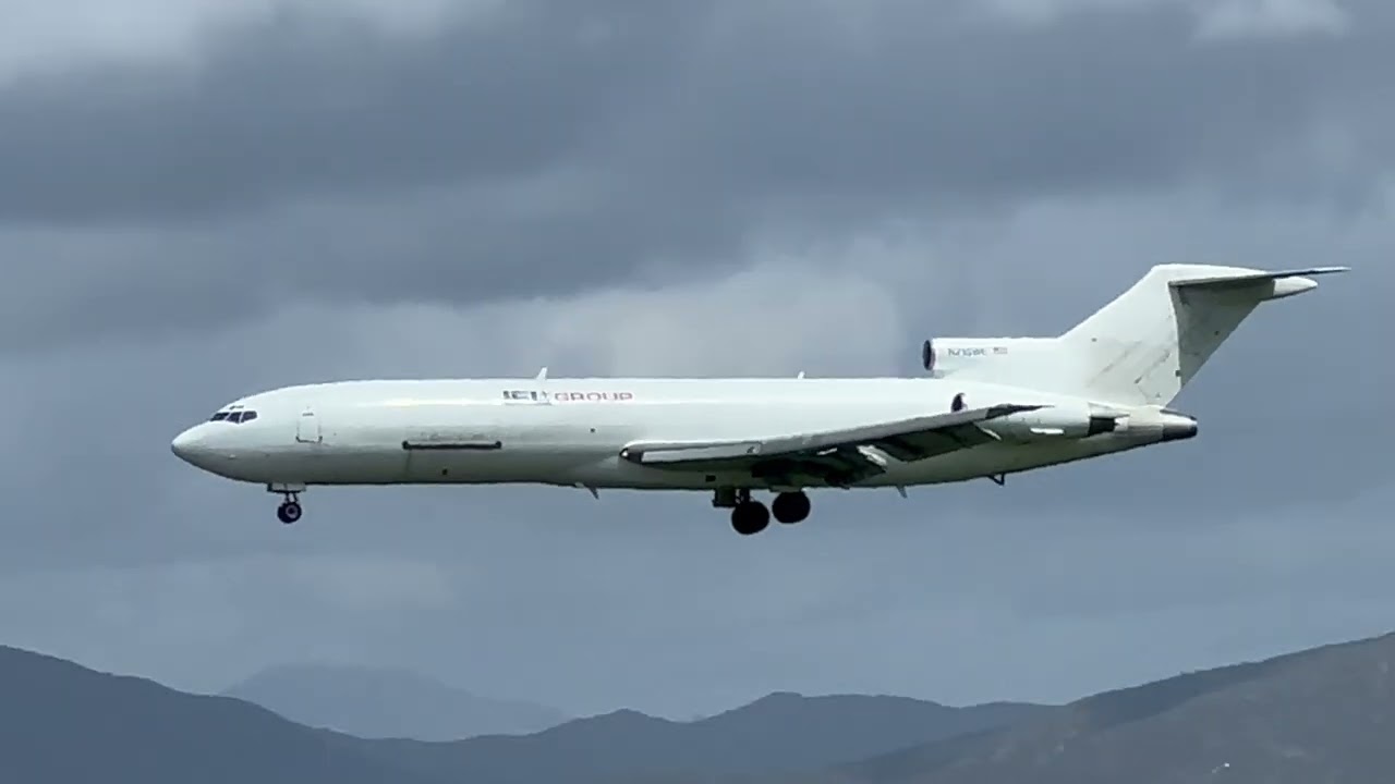 Classic Boeing 727 at brown field Municipal Airport