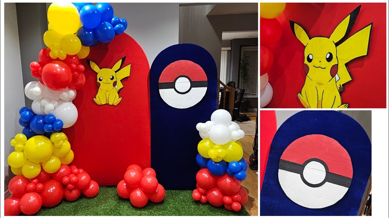 Pokémon balloon decoration
