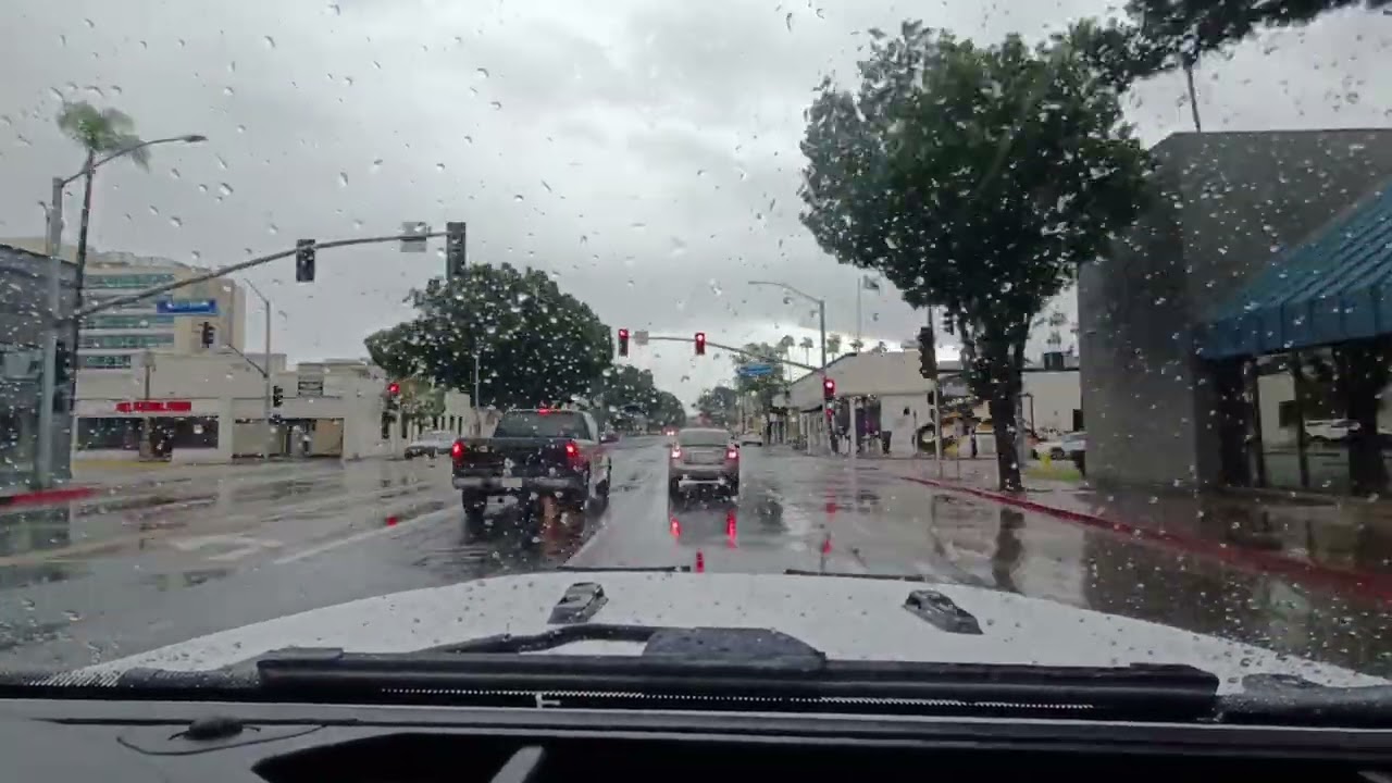 Quick Drive Riverside CA Thursday After Work Rainy Early Evening Feb 13th 2025