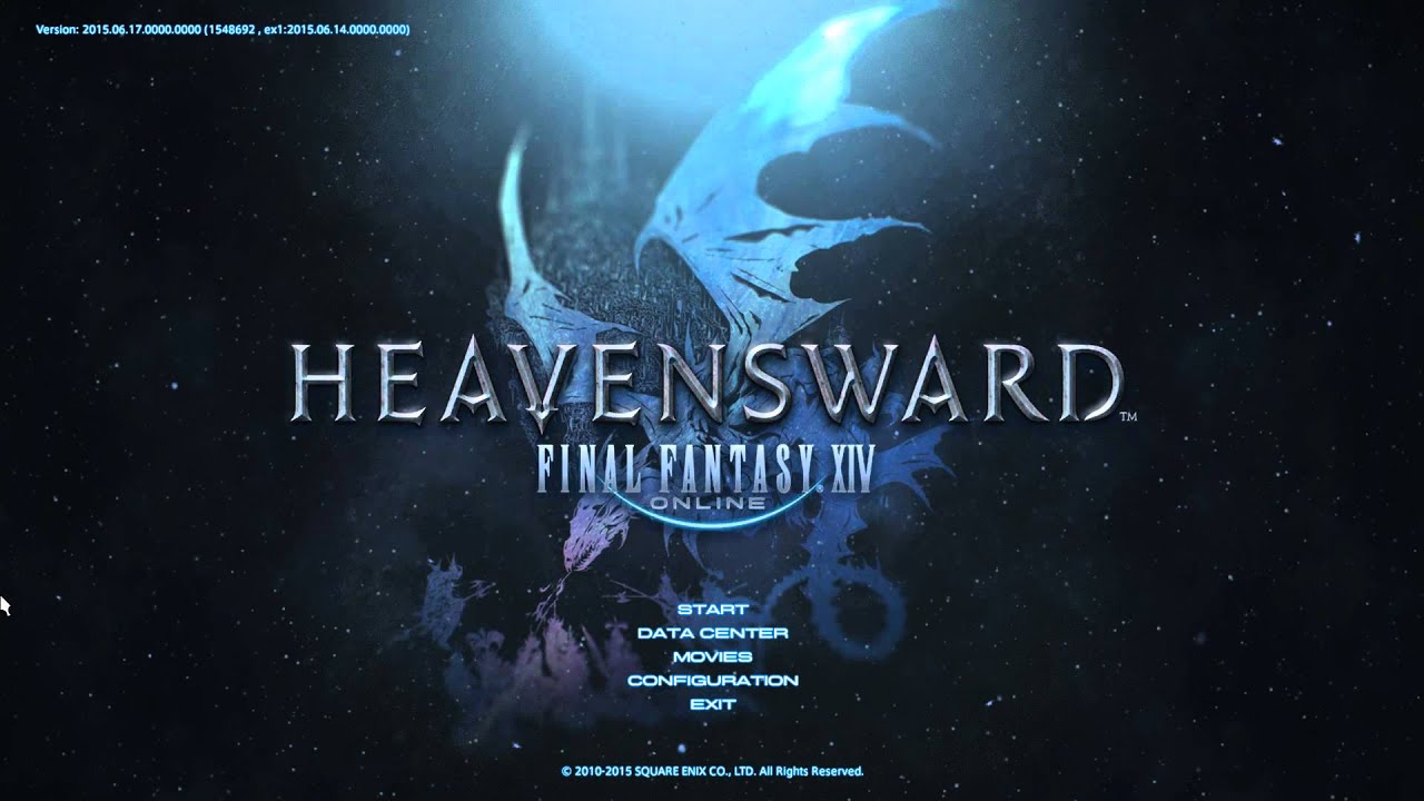 Final Fantasy XIV  Heavensward Title Screen