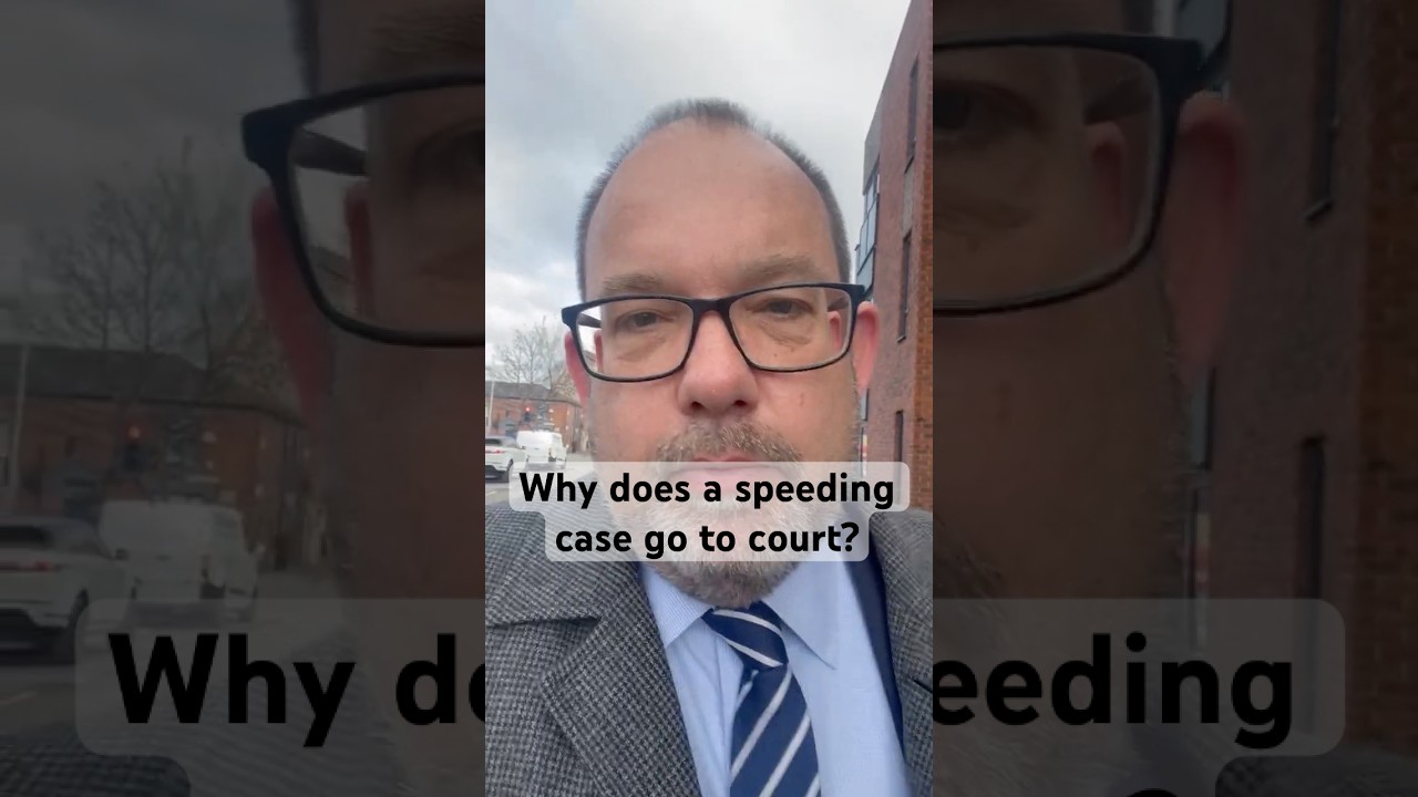 Why does a speeding case go to court