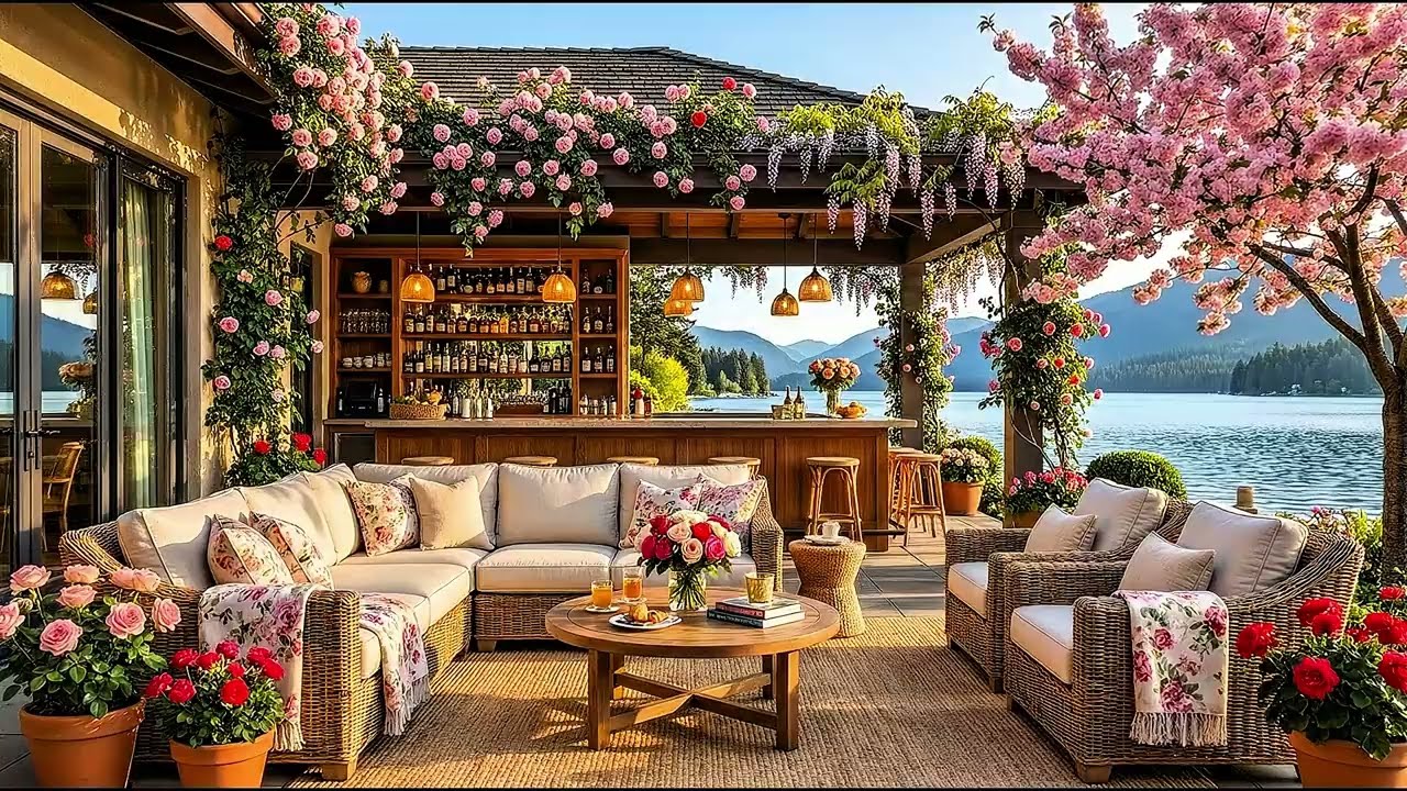 Spring Jazz Music For Stress Relief - Soft Coffee Shop Ambience To Relaxing, Studying And Working