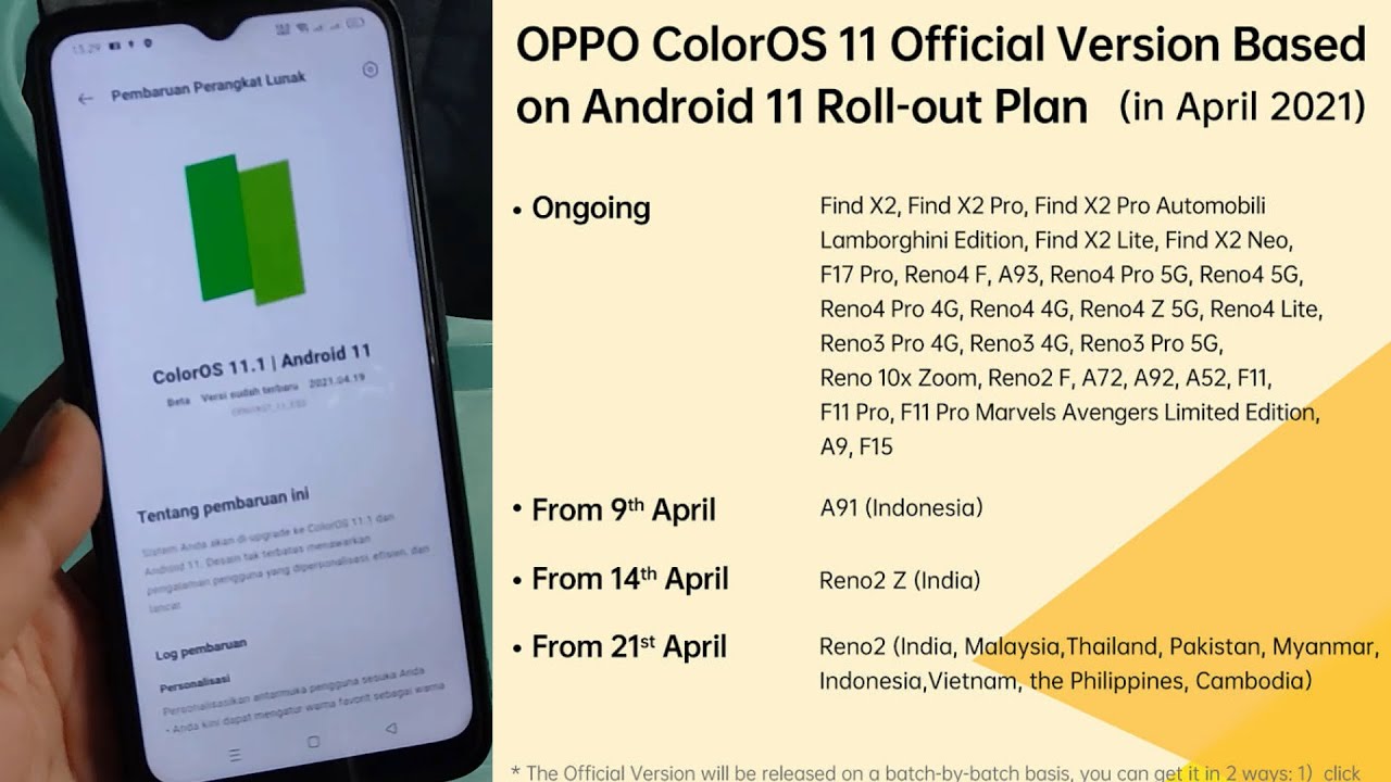 Tutorial update Oppo ke Android 11 ( Oppo A52 , Oppo A5 2020 , Oppo A9 2020 , Oppo Reno 4 , dll )