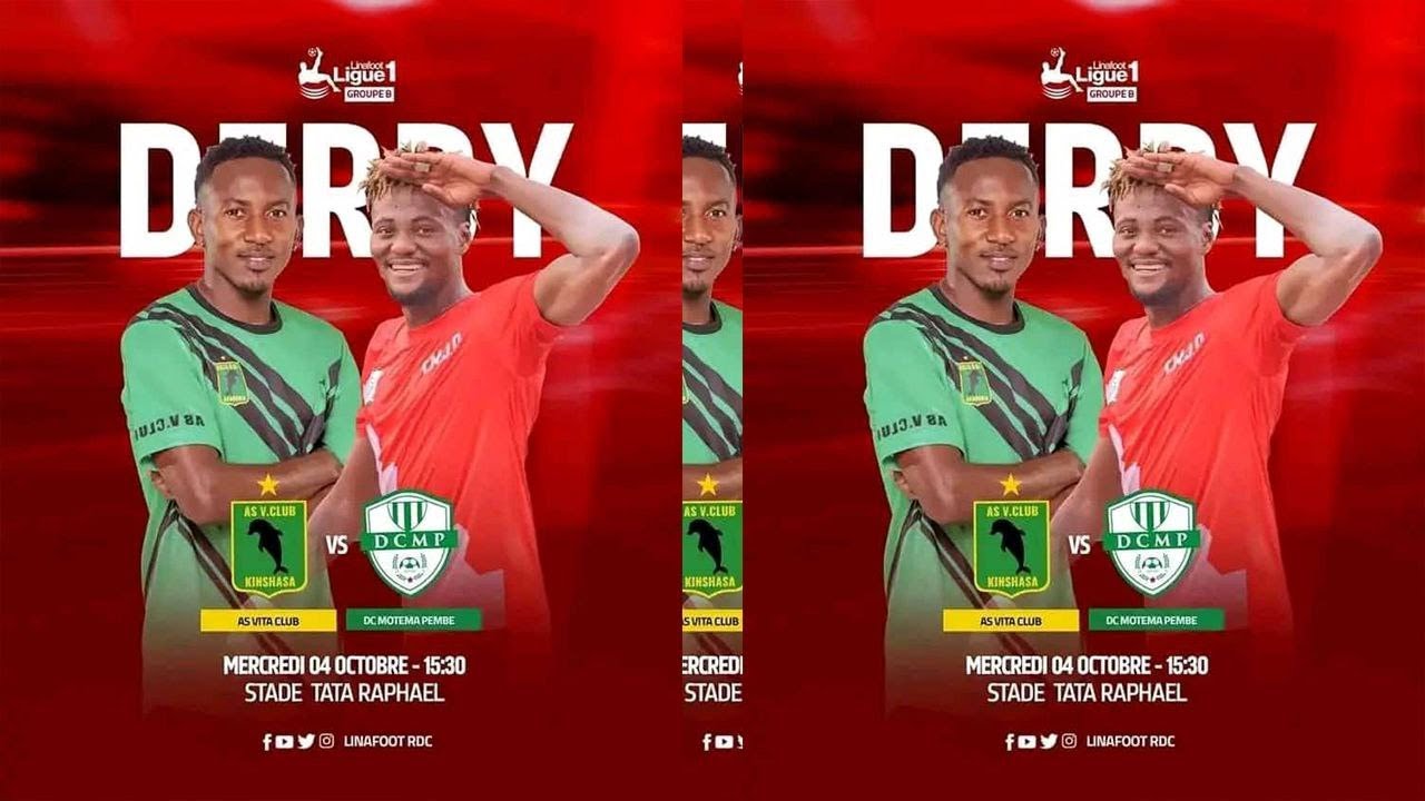⚽🇨🇩 DERBY DE KINSHASA,DCMP ASPHYXIE VCLUB AU STADE TATA RAPHAËL