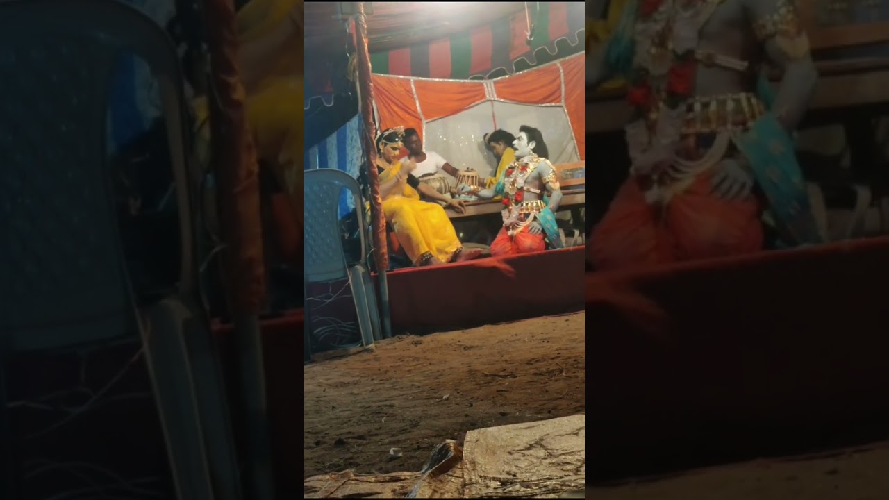 శివరాత్రి రోజున మలన కదా శ్రీ క్రిష్ణ తులాభారం యక్షగానం #