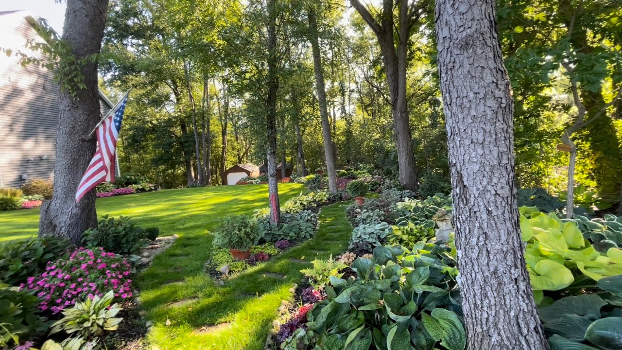 Mid September Garden Tour: Front and Side of House Landscape, A Walk Through The Gully and The Lane!