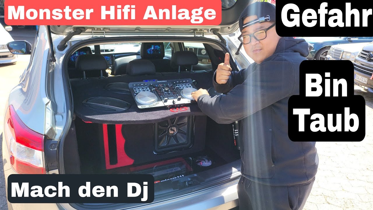 Monster Hifi Anlage im Nissan. mach den Dj.Kabel abrannt gefahr!!!
