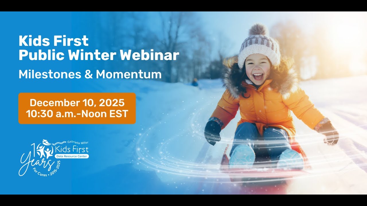 Kids First Data Resource Center Public Winter Webinar: Milestones & Momentum