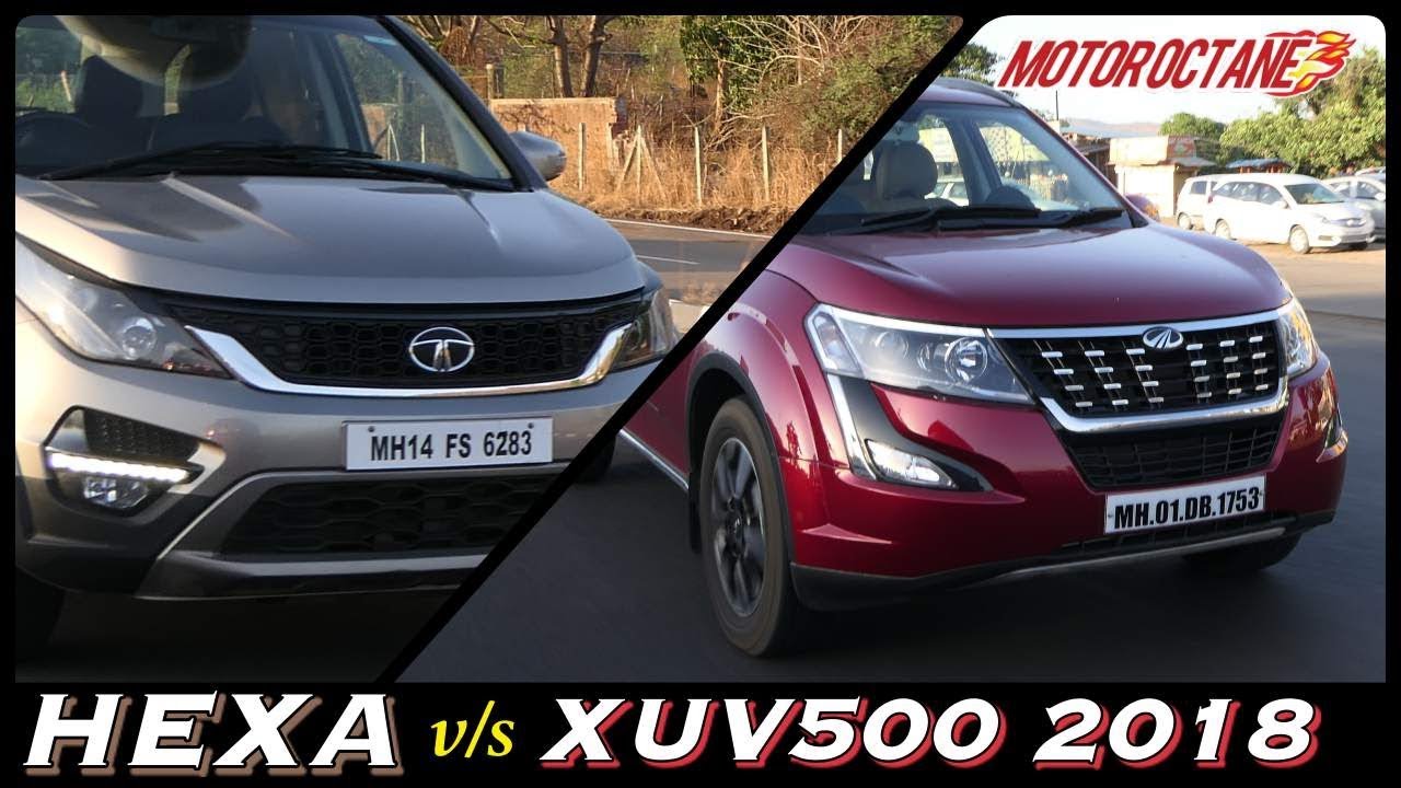 Mahindra XUV500 2018 vs Tata Hexa Comparison in Hindi | MotorOctane