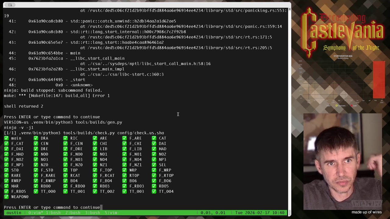 Decompiling Castlevania: Symphony of the Night - 2026.02.16