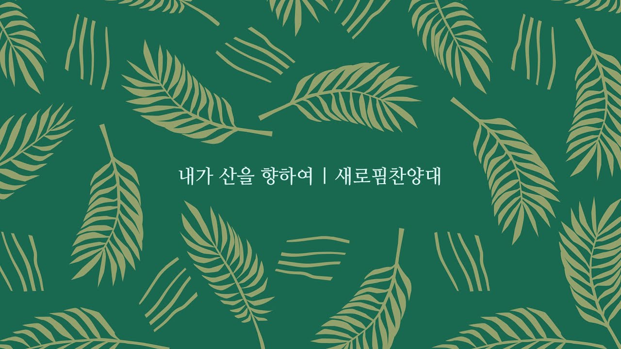 내가 산을 향하여 | 새로핌찬양대