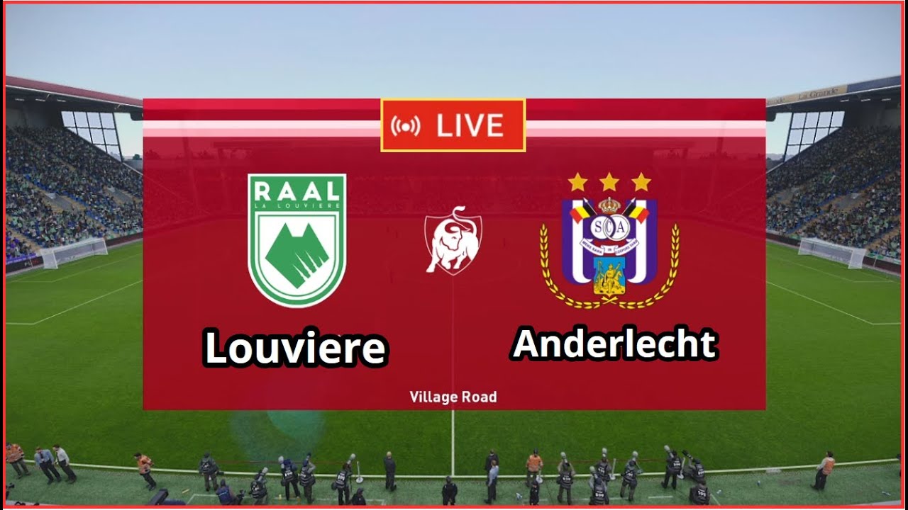 Rail La Louviere против Anderlecht Прямая трансляция сегодняшней бельгийской лиги Полный матч Фут...