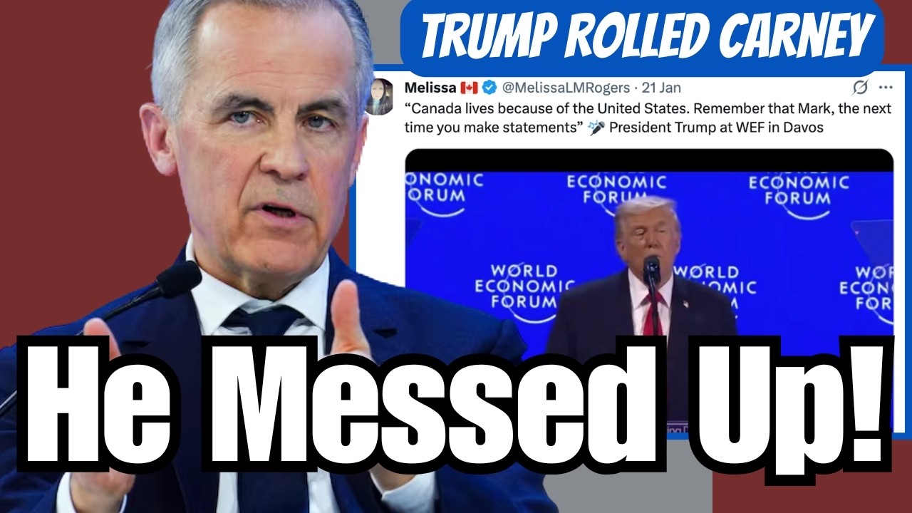 Carney Runs From Trump in Davos - Trump SLAMS Carney's hypocrisy!