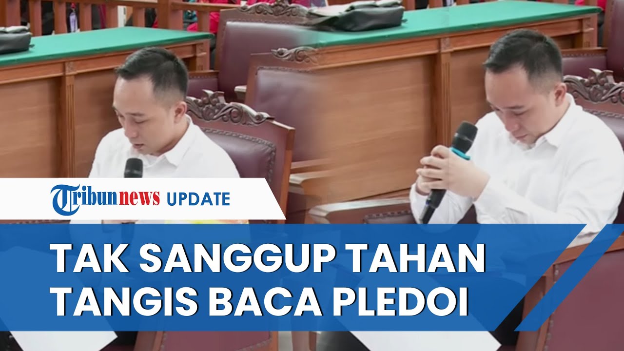 Nangis Kejer, Ricky Rizal Berkali kali Tak Sanggup Baca Pledoi Kasus Brigadir J di Hadapan Hakim