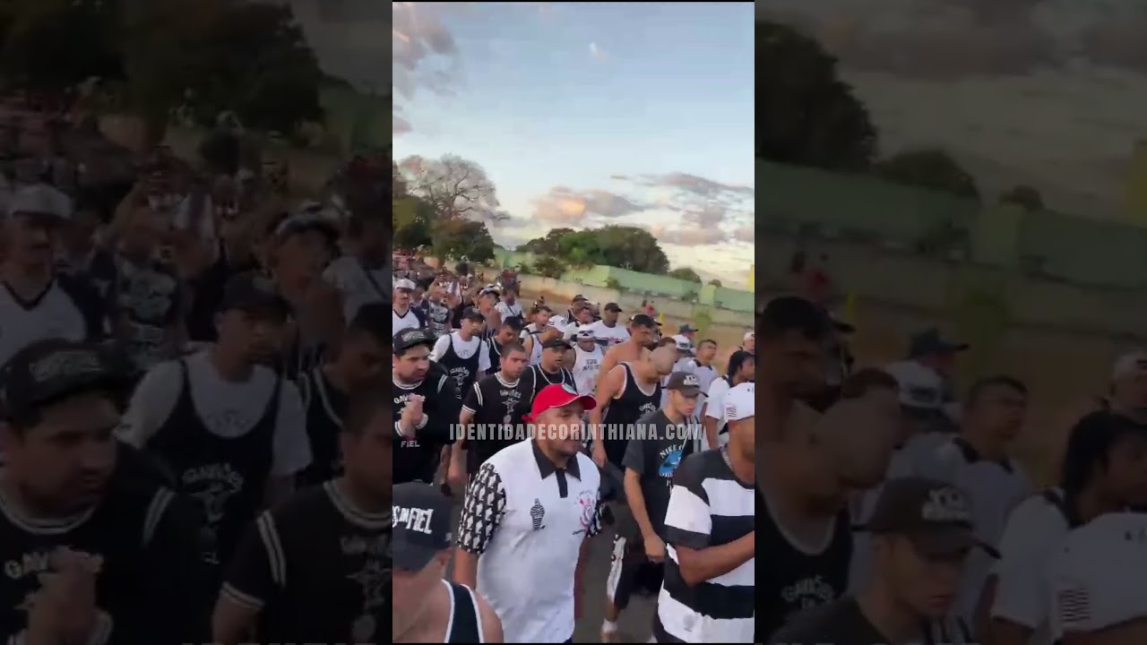 EM PESO! ORGANIZADAS DO TIM&Atilde;O CHEGANDO AO EST&Aacute;DIO ANTONIO ACCIOLY -  ATL&Eacute;TICO-GO X CORINTHIANS