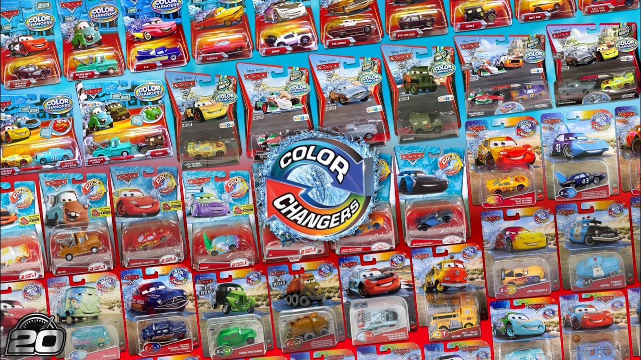 2010-2026 Disney Pixar Cars Color Changers Mattel Releases | Updated Video | TH16Cars
