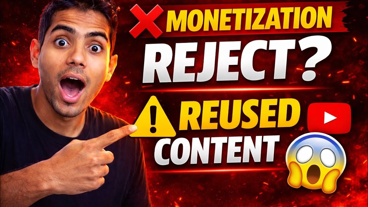 Reused Content Kya Hota Hai? Monetization Reject Kyun Hoti Hai 😱