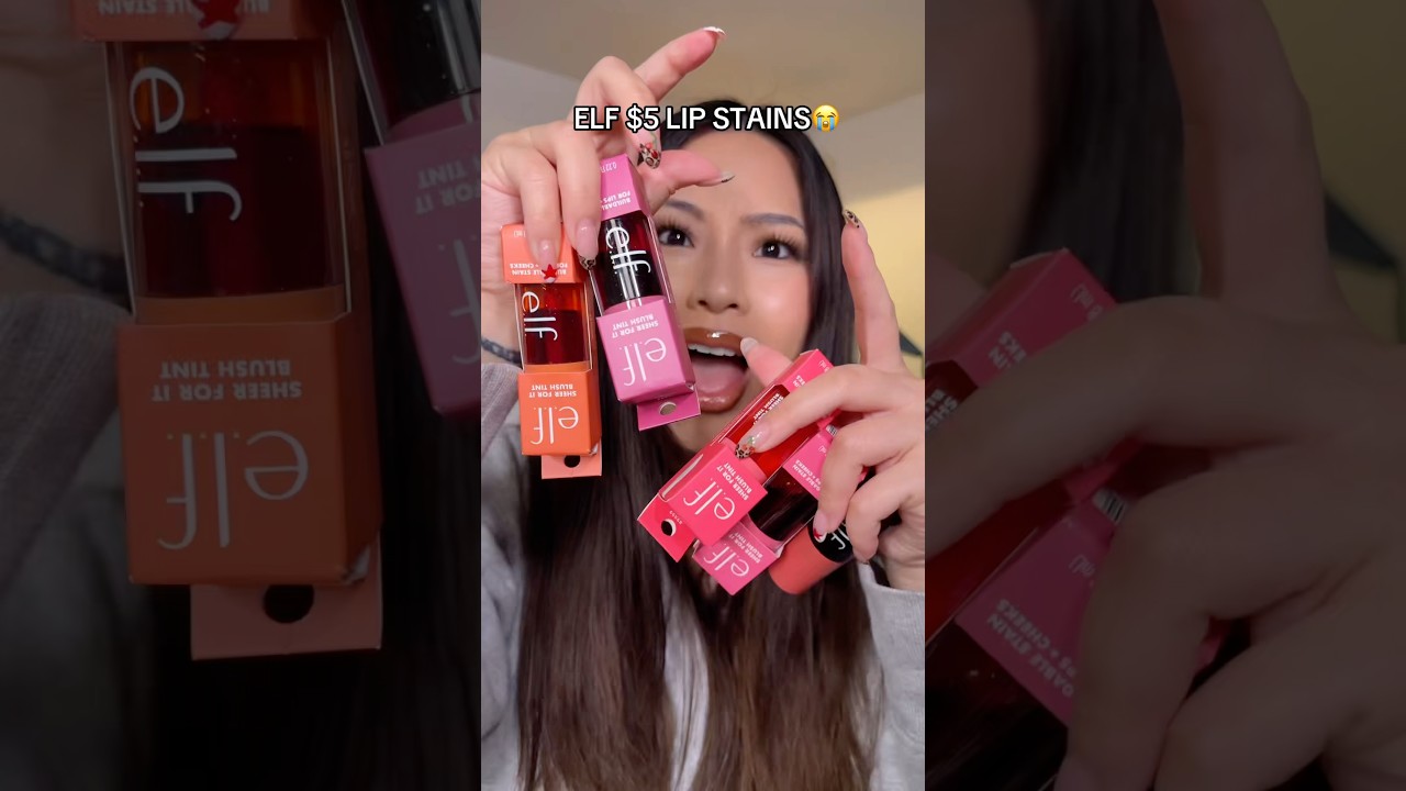 ELF $5 LIP & CHEEK STAINS