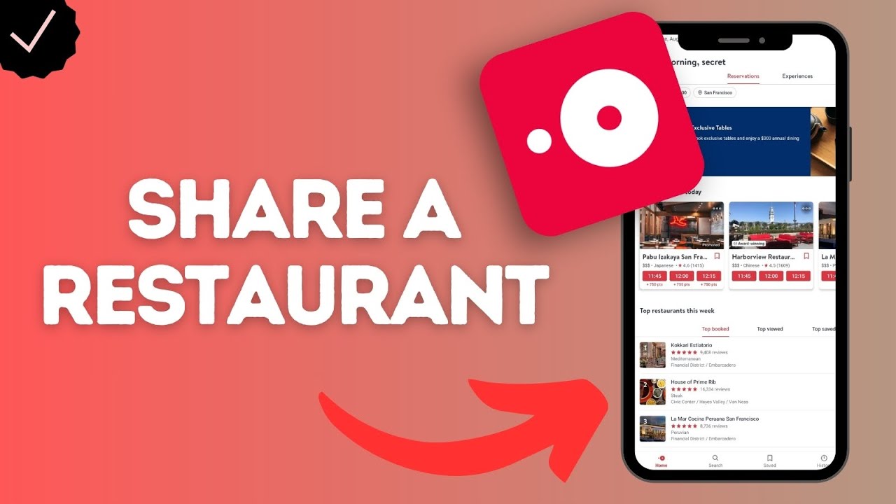 How to Share a Restaurant in the OpenTable App (Spread the word about your favorite dining spot!)