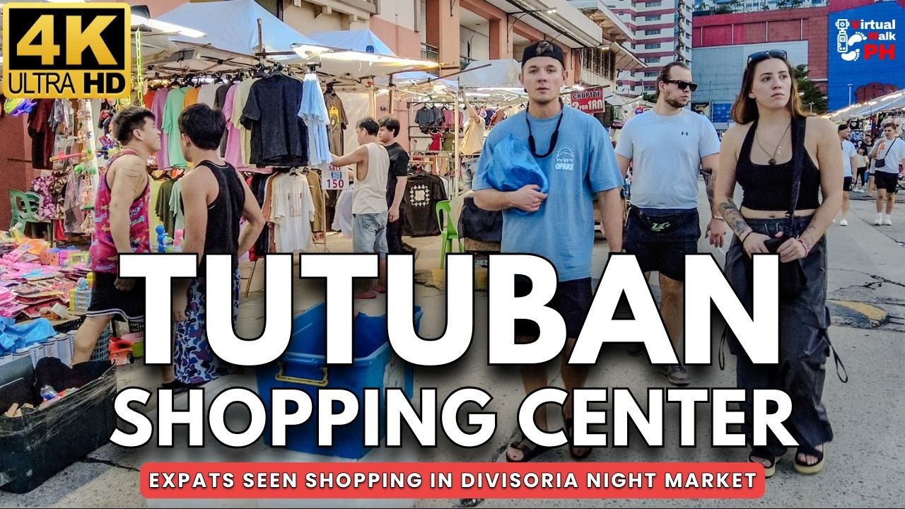 [4K] Tutuban Shopping Center Manila Walk | Expats Shopping in Divisoria Night Market 2025