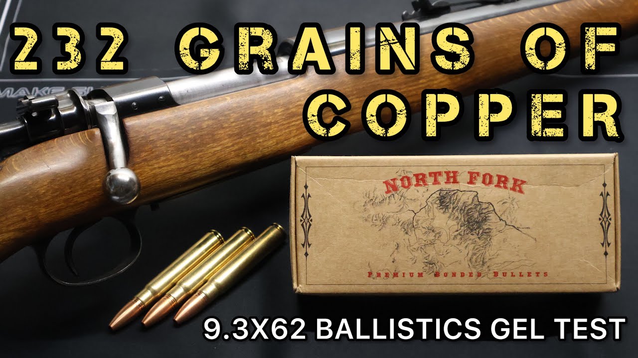Тест патронов 9.3x62 Mauser North Fork Bullets 232 гран с медным экспансивным гелем
