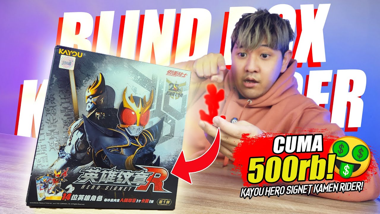 AWAS NYESEL! BLIND BOX KAMEN RIDER DAPET FIGURE & KARTU JUGA?! | KAYOU Hero Signet Kamen Rider Vol.1