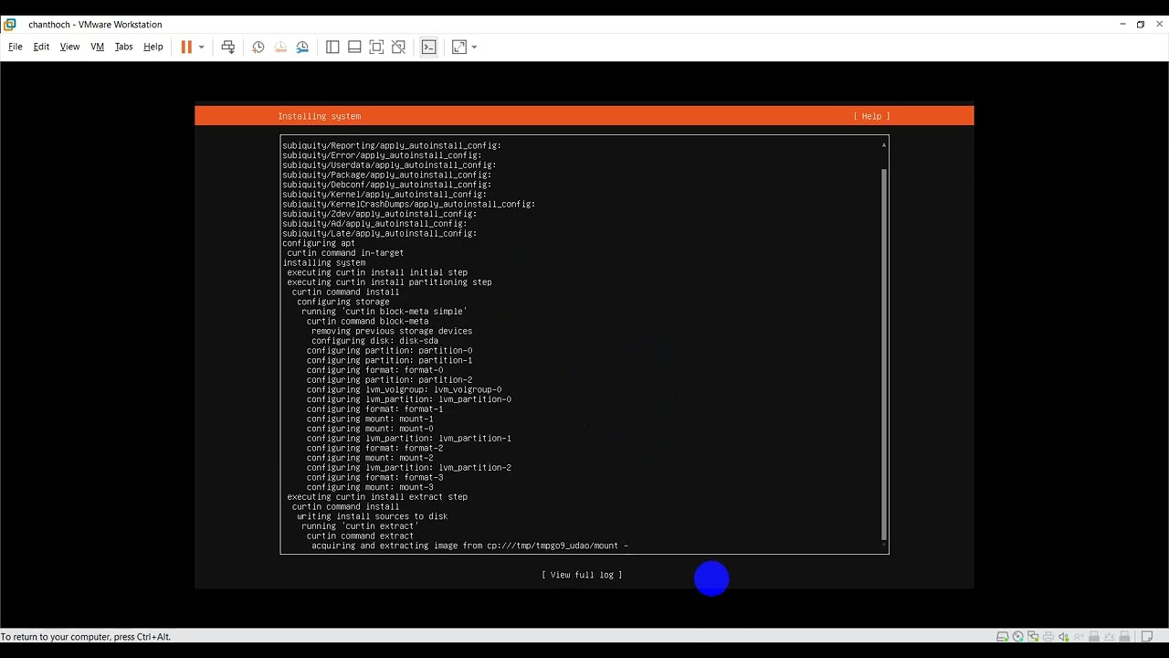 lab1: install OS Ubuntu server
