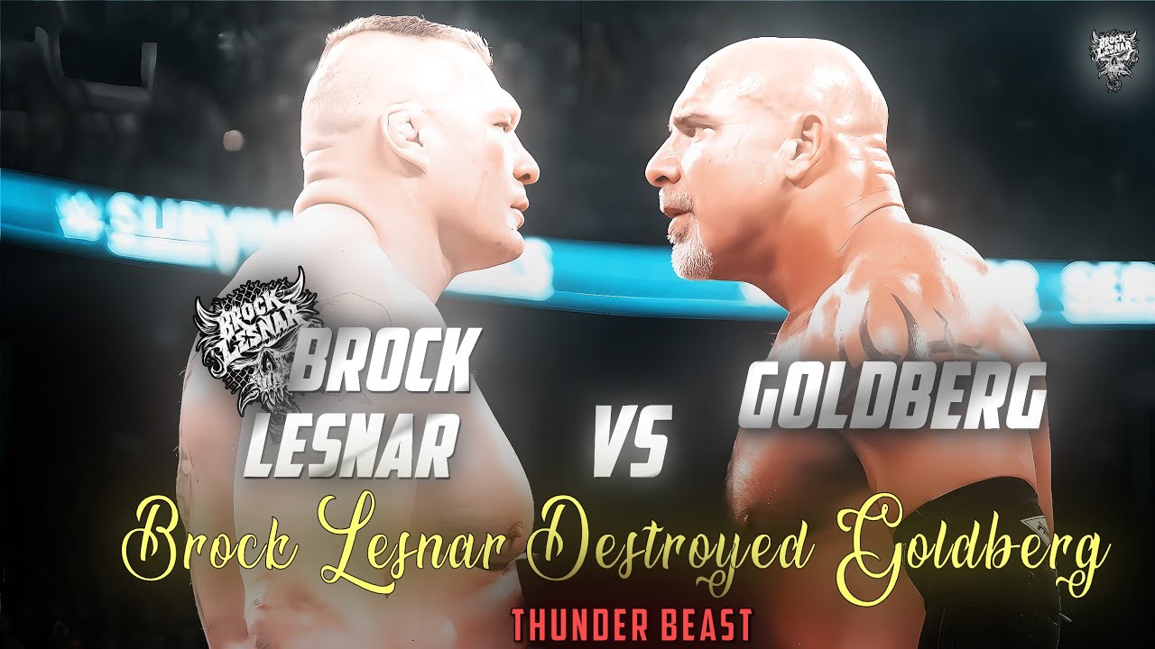 Brock Lesnar vs Goldberg 4k Edit 🤯🥶|Brock Lesnar Destroys Goldberg 😈💪|#brocklesnar #wwe #goldberg