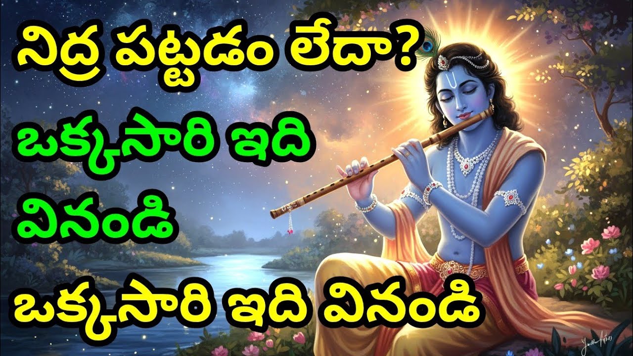 నిద్ర పట్టడం లేదా? ఒక్కసారి ఇది వినండి, ప్రశాంతంగా నిద్రపోతారు Telugu Krishna Quotes | Bhagavad Gita