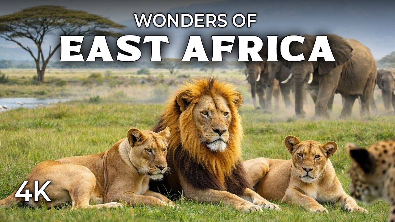 Unveiling East Africa – Breathtaking Wildlife, Savannas & Scenic Vistas (4K)