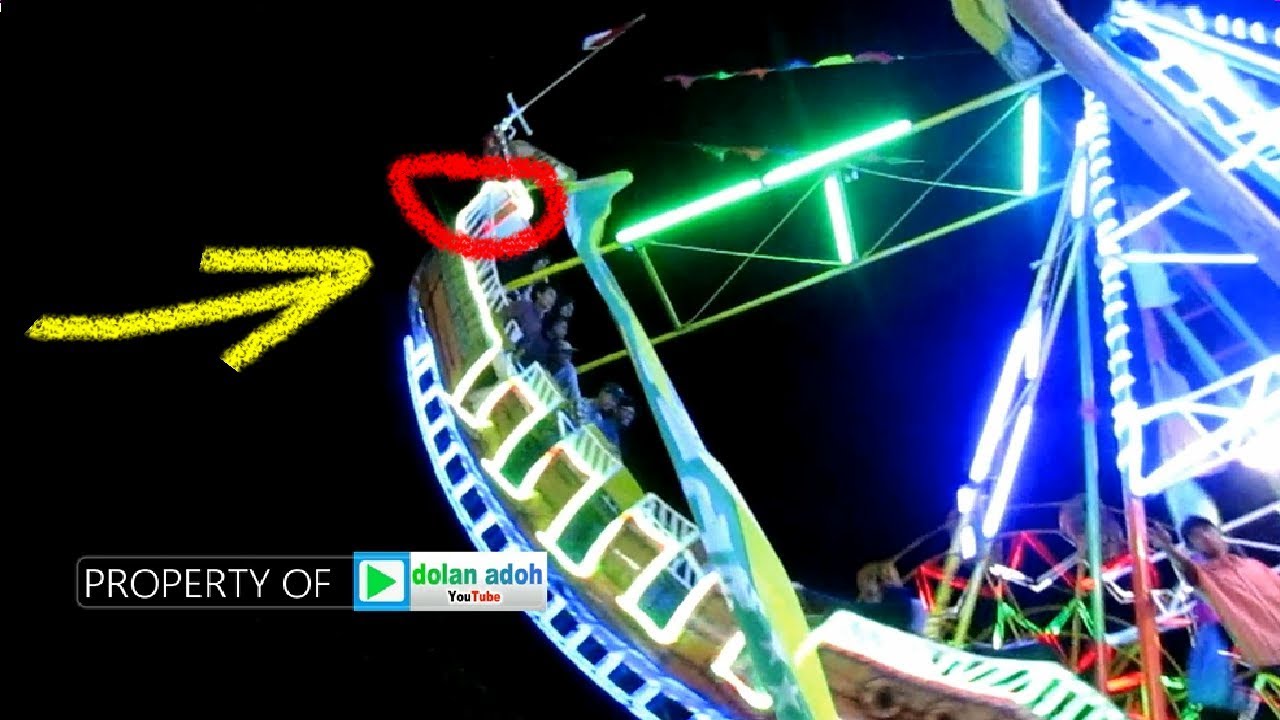 Kora Kora Tertinggi Hampir Terbalik | Pasar Malam Sekaten Jogja 2017