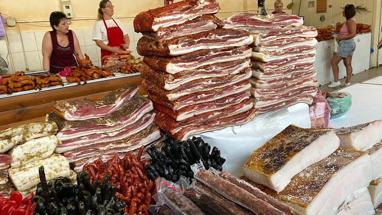 Яке САЛО можна купити на ПРИВОЗІ ❓ Домашня ковбаса, солонина від Люби 🥩 ОДЕСА ПРИВОЗ ⚓️